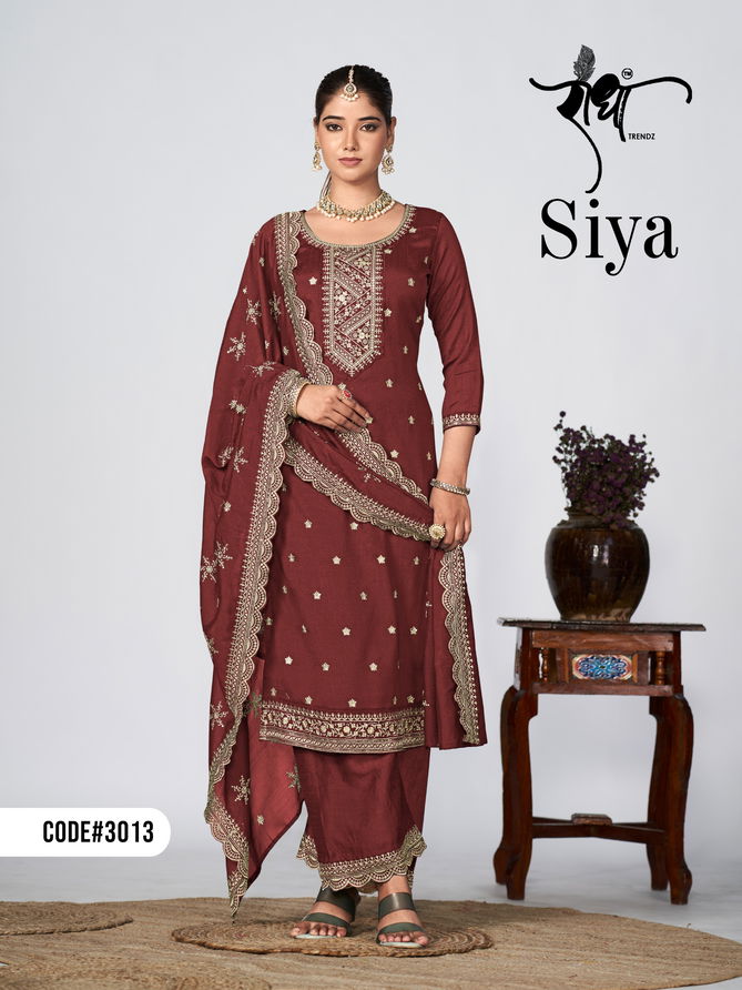 Siya By Radha Trendz Heavy Embroidery Designer Wholesale Salwar Kameez In Delhi
